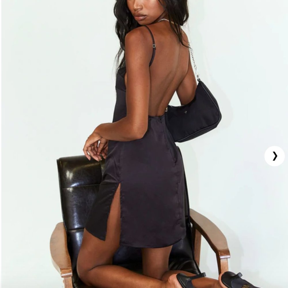 NWT Princess Polly Kendra Black Mini Dress